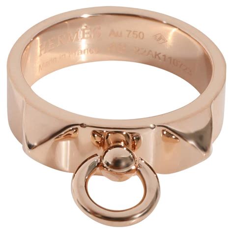 rose gold hermes collier de chien ring|Hermès.